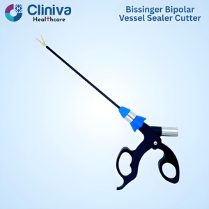 Cliniva <b>Laparoscopic</b> Open Surgery <b>Instruments</b> Bissinger Bipolar Vessel Sealer Cutter 17cm Gold High Quality <b>Instrument</b> Set - Product Image 2