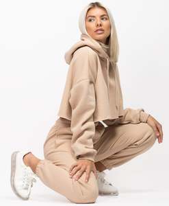 Women Plus Size Black Hooded Winter Streetwear <b>Tracksuit</b> Full Sleeve Solid Color Casual Jogger Set Side Pockets Elastic Waist - Product Image 4