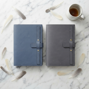 Carnet de notes professionnel Aurelux Premium en PU noir avec fermeture métallique élégante, reliure rigide, modèle RE0518, impression UV, 80 g/m², exécutif - Product Image 5