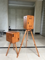 Photomaton rétro en bois de qualité supérieure avec imprimante instantanée, installation facile pour les mariages en plein air, les jardins et les fêtes