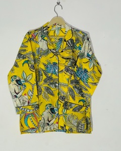 Ensemble de pyjama en coton imprimé à la main, style ethnique bohème chic, très demandé, pour femmes, prix de gros - Product Image 6