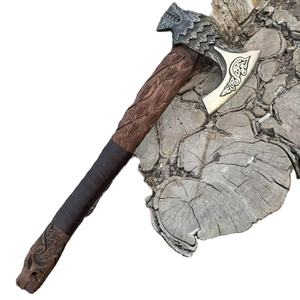 Lames de prestige en acier damas gravé, tête de hache en bois, service OEM/ODM de haute qualité, personnalisé, vente en gros - Product Image 1