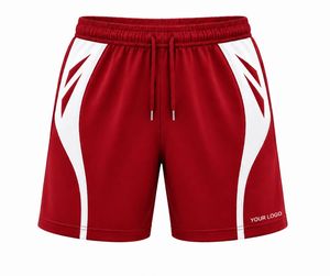 Pantalones Cortos Deportivos de Punto Azul Claro para Hombre con Cordón en la Cintura, Sólidos, Ecológicos, Transpirables, de Secado Rápido, de Tiro Medio, Casuales, para Gimnasio - Product Image 4