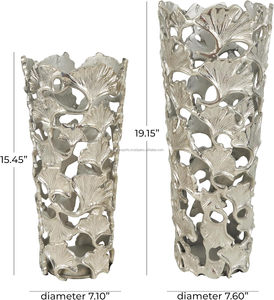 Aluminum Flower <b>Vase</b> <b>Set</b> for Minimalist Home Decor Versatile Design for Bedroom Living Room and Office Spaces Metal <b>Vases</b> - Product Image 6