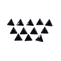 Zircons synthétiques taillés en triangle, pierres précieuses en vrac, violet, jaune, rouge, noir, pour la fabrication de bijoux
