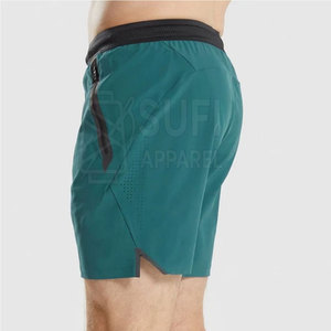 Pantalones Cortos Deportivos para Hombre, de Tela Sólida y Flexible, Cintura Media, Ecológicos, Servicio OEM, para Ejercicio y Actividades Físicas - Product Image 3