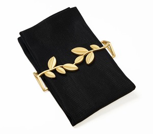 Luxury Botanical Gold Leaf Napkin Holder Set for Wedding <b>Table</b> Settings Sophisticated <b>Matte</b> Gold Olive Branch Napkin Ring - Product Image 6