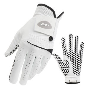 Gant de golf DARIB IMPEX rose en cuir véritable gaufré, main droite, antidérapant, fermeture auto-agrippante, pour homme, usage sportif, emballage spécial - Product Image 1