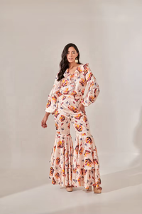 Summer Casual Boho Printed Eco-Friendly Plain Dyed Sweet Sexy Maxi Chiffon <b>Dress</b> Women's Beach Slit Patterns Bohemian Floral - Product Image 3