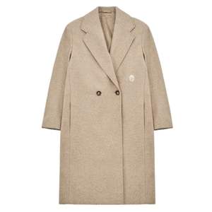Manteau long pour homme, manteau en laine à double boutonnage, manteau beige, manteau élégant pour homme, manteau d'hiver, manteau décontracté, vêtement d'extérieur chaud - Product Image 1