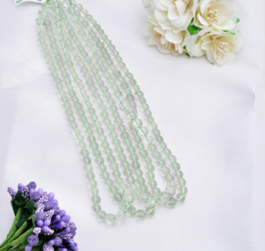 ลูกปัดอเมทิสต์สีเขียวธรรมชาติขนาด 6 มม. ถึง 7 มม. รูปทรงกลมเรียบ สำหรับทำเครื่องประดับชั้นดี - Product Image 5