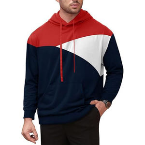 Sweat-shirt à capuche personnalisé pour homme en polyester et coton, pull molletonné, veste à capuche chaude d'hiver, décontractée, sportive, streetwear, fabrication - Product Image 1