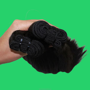 Obtenez une texture et un volume audacieux avec nos cheveux humains lisses et crépus, offrant un mouvement naturel, un style polyvalent au quotidien - Product Image 4