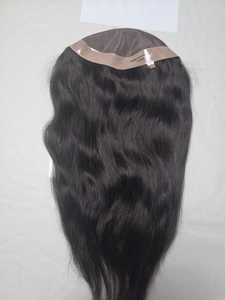 Long Natural Black Human Hair <b>Wig</b> Mono Base Premium Quality Remy Hair Indian Hair For Women - Product Image 3