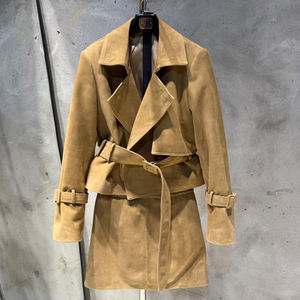 Chaquetas de Otoño para Mujer, Chaquetas de Gamuza de Oveja Genuina, Chaqueta de Cuero de Gamuza para Mujer - Product Image 2