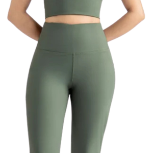 Conjunto Deportivo para Mujer, Top Corto y Leggings Acampanados, Ropa Deportiva para Yoga, Gimnasio, Fitness, Fabricante Mayorista OEM OD - Product Image 5