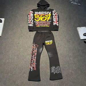 Conjunto Deportivo Distressed con Sudadera Holgada y Pantalones - Product Image 5
