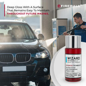 Fireball WIZARD Executive, Revestimiento Cerámico Híbrido, 105 ml (3 x 35 ml), 6 Años de Durabilidad, Superhidrófobo, Alto Brillo, Larga Duración - Product Image 2