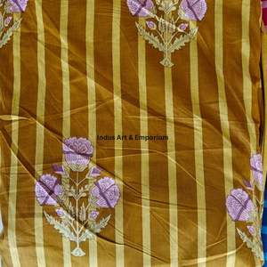 Tissu en coton imprimé traditionnel Jaipuri, coton cambriqué imprimé au bloc 60x60, tissu en coton à motifs. - Product Image 5