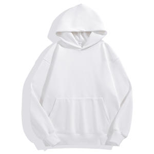 Sweat-shirt à capuche unisexe en coton mélangé surdimensionné à manches longues pour la mode streetwear - Product Image 6