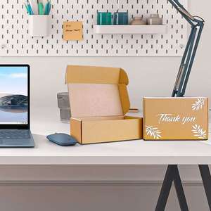 Custom Logo Eco-Friendly Corrugated <b>Kraft</b> Shipping Boxes Recycled Biodegradable Apparel Clothing Packaging <b>Box</b> - Product Image 4