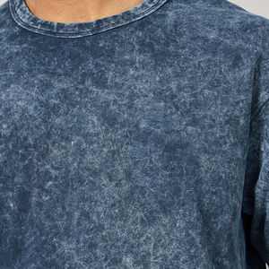 Oem High Quality Acid Wash 100% Cotton Heavyweight Vintage Streetwear Quick Dry Crew Men Fitness T-shirts Wholesale Supplier - Product Image 6