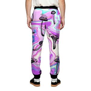 Men's Printed Sweatpants Sublimation Design Elastic Waist Casual Joggers Lightweight Polyester Summer Wear - Product Image 6