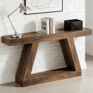 Consolle Lunga Moderna di Lusso in Legno Massello, Arredamento Contemporaneo per Ingresso, Appartamento, Hotel, Soggiorno - Product Image 1
