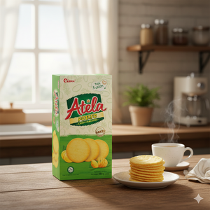 Atela Corn Cracker 150g Round Crispy Cracker corn Flavor Sweet Taste ODM OEM Wholesale Offer Free Sample - Product Image 4