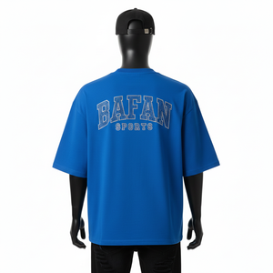 Camiseta Oversize para Hombre, Poliéster Jersey GSM, Suave y Transpirable, Color Sólido, Logotipo Personalizado, Camiseta 100% Algodón para Hombre, Corte Holgado, Estampada - Product Image 2