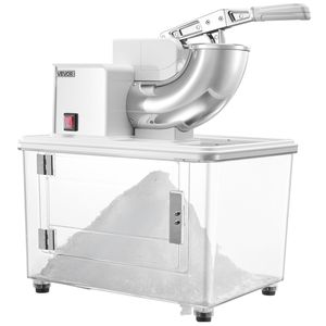 Tritaghiaccio Elettrico Commerciale 661LBS/H, Macchina per Coni di Neve in Acciaio Inox 350W, 4 Lame 1400RPM - Product Image 1