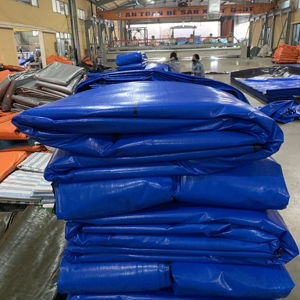 Blue High Durability Large Capacity Heavy Duty Custom Colors Custom Sizes PE Tarpaulin Industrial <b>Waterproof</b> Cover - Product Image 4