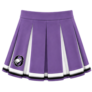 Ensemble d'uniforme de cheerleading violet clair : Crop top et jupe plissée pour compétition de danse d'équipe, tenue de performance sportive - Product Image 5