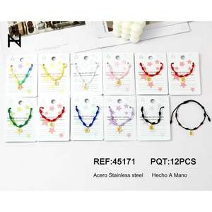 PULSERA Golden Eye Seven Star <b>Knot</b> <b>Bracelet</b> Stainless Steel Fashion String <b>Bracelets</b> - Product Image 1