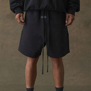 Men Sweat Shorts Premium Fleece Cotton <b>Elastic</b> Waist Drawstring Relaxed Fit Casual Gym Everyday Comfort Bottoms - Product Image 6