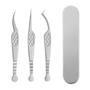 Customized Design Stainless Steel Eyelash Eye <b>Lash</b> Clip Remover Tool Beauty Tools <b>Kit</b> Golden Eyelash Extension Forceps - Product Image 1