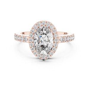 Halo <b>Oval</b> Cut <b>Moissanite</b> Diamond <b>Engagement</b> <b>Ring</b> 925 Sterling Silver <b>Ring</b> Wedding Bridal <b>Ring</b> Women's Cocktail Party Wear <b>Ring</b> - Product Image 6