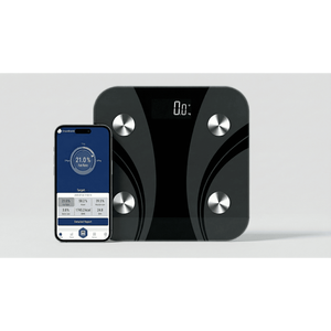Smart Body Fat <b>Scale</b> Digital Glass Square Bluetooth BMI Analyzer 180kg Maximum <b>Weight</b> Capacity Minimalist Design - Product Image 1