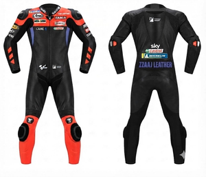ชุดแข่งรถมอเตอร์ไซค์ Unisex Elite MotoCP แบบจั๊มสูท/ชุดหนังวัวแท้/หนังจิงโจ้พรีเมียม พร้อมแผ่นยืดหยุ่น - Product Image 1