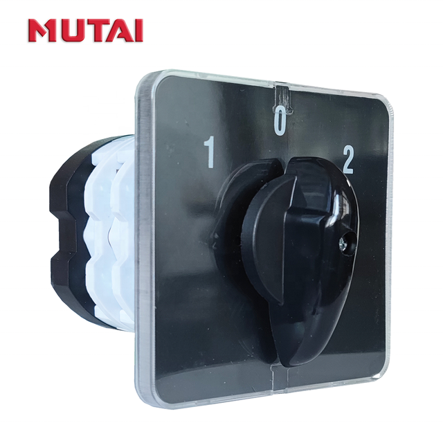 MUTAI 100% On-time Delivery 63A 21A 3 Position Selector 3 Phase 1-0-2 12 Terminals Rotary Changeover Cam Switch