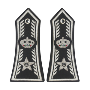 Diseño de Logotipo Personalizado, Epaulettes de Hombro Lisos Ecológicos de PVC/Algodón/Nailon/Poliéster, Parche Bordado, Accesorios para Uniformes - Product Image 5