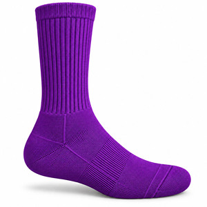 Black Crew Socks Ribbed Knitted Breathable Solid Color for Adults Casual Wear - Product Image 3