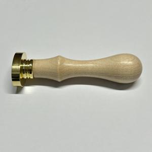 Tampon à cire ovale en laiton de 29 mm en bois d'érable pour scrapbooking et papeterie décorative – Meilleur prix d'exportation – Fournitures artisanales - Product Image 2