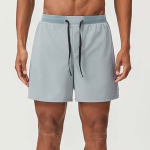 Men's Casual Woven 100% Cotton Breathable Shorts with Elastic Waist Closure Double <b>Layer</b> Summer Casual Men's Shorts For Sale - Product Image 1