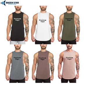 Breathable Mens Tank Top Sleeveless Fitness Gym Shirt Custom Sportswear - Product Image 3