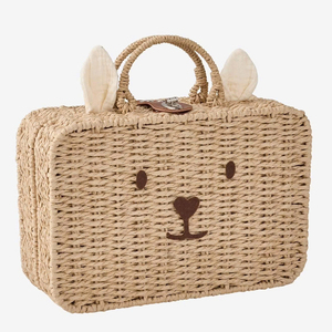 Nouvel Arrivage Panier de Rangement en Rotin et Osier Fait Main pour Enfants, Motif Souris, pour Jouets, Livres, Décoration de Chambre d'Enfant et Jeu d'Imitation - Product Image 1