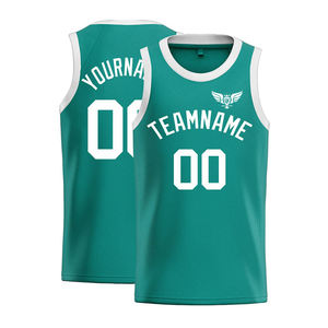 Camiseta de baloncesto con gradiente personalizado y mangas para hombre, uniforme de equipo sin mangas de malla, sublimación arcoíris, nombre y número personalizados - Product Image 2