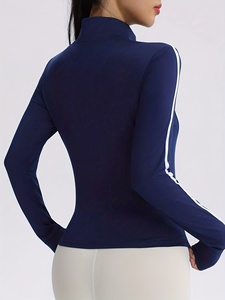 Veste de yoga et de fitness haute performance pour femme, douce et extensible, à manches longues, manteau de sport actif, personnalisation de la marque, fabricant OEM ODM - Product Image 2