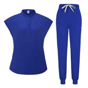 Uniformes de Hospital Transpirables, Uniformes Médicos Casuales para Mujer, Bordado Personalizado, Conjuntos de Uniformes de Enfermería de Manga Corta - Product Image 6