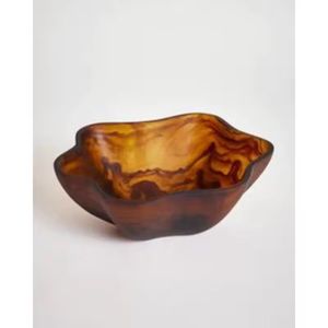 Bol à salade en résine fait main avec motif aquatique, idéal pour la décoration de la maison, des hôtels, des restaurants et des bars. - Product Image 3